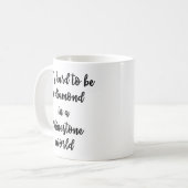 Es ist hart, ein Diamant in einer diamante de Kaffeetasse (Vorderseite Links)