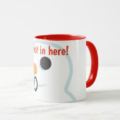 "Es ist heiß hier drin!" Funny niedlich Snowman Ho Tasse (VorderseiteRechts)