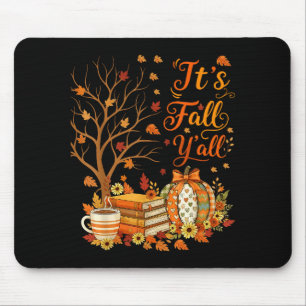 Es ist Herbst, Floraler Kürbis Herbst Kaffee Danke Mousepad