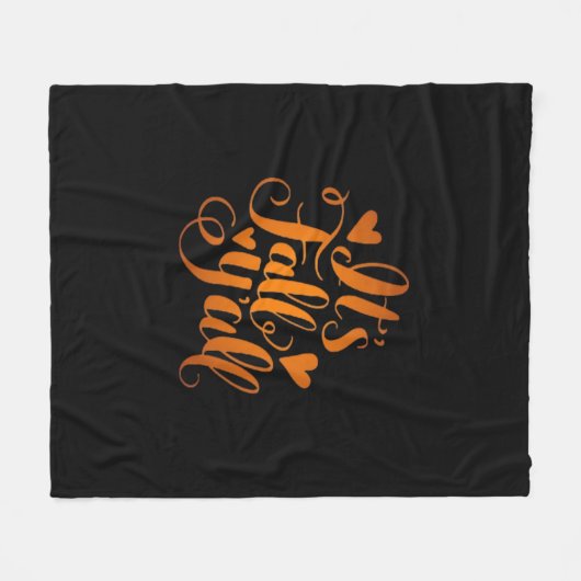 Es ist Herbst! Funny Zitat Fleecedecke (Vorderseite (Horizontal))