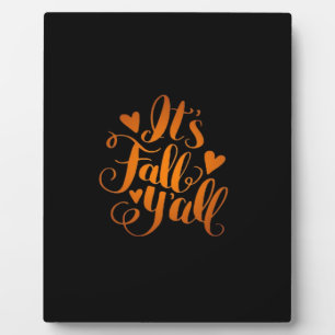 Es ist Herbst! Funny Zitat Fotoplatte
