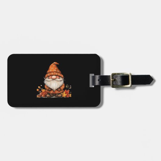 Es ist Herbst! Gnome Vintag Cool Gepäckanhänger (Vorderseite horizontal)