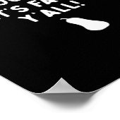 Es ist Herbst! (Halloween Fall) weiß Poster (Ecke)