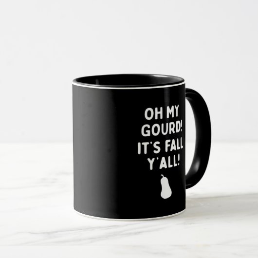 Es ist Herbst! (Halloween Fall) weiß Tasse (VorderseiteRechts)