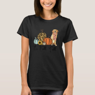 Es ist Herbst, ihr alle Gelber Golden Retriever Hu T-Shirt
