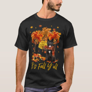 Es ist Herbst, Leute Akita-Hund Baum Kürbis Herbst T-Shirt