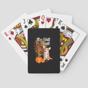 Es ist Herbst, Leute, Blattbaum Hallo Herbst Vinta Spielkarten