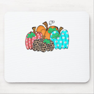 Es ist Herbst, Leute Damen-Kürbis-Leoparden-Druck- Mousepad