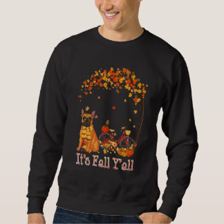 Es ist Herbst, Leute Französische Bulldogge Fahrra Sweatshirt