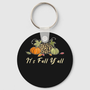 Es ist Herbst, Leute! Glücklicher Herbst Leopard Schlüsselanhänger