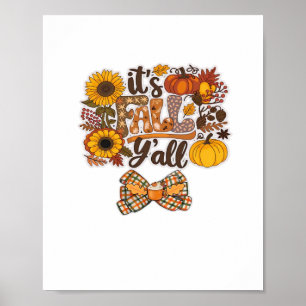 Es ist Herbst, Leute, im Vintage-Stil Poster