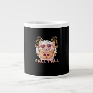 Es ist Herbst, Leute, Kürbis, Halloween, Katze, He Jumbo-Tasse