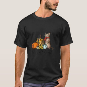 Es ist Herbst, Leute, Kürbis-Katze Grafik Katze T-Shirt