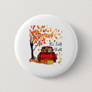 Es ist Herbst, Leute, Kürbis Leopard Herbstsaison  Button