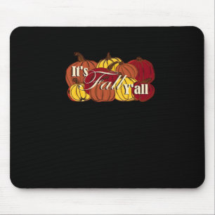 Es ist Herbst, Leute Kürbistext Klassischer Stil Mousepad