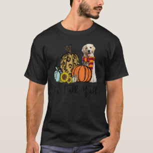 Es ist Herbst, Leute Labrador Retriever Leopard Kü T-Shirt