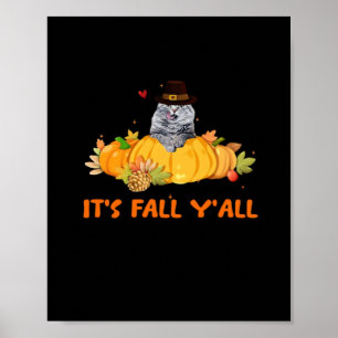 Es ist Herbst, Leute, süße Liebhaber, Erntedankfes Poster