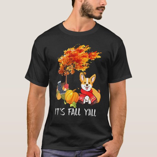 Es ist Herbst Leute Tee Corgi Hund Herbst Hallowee (Vorderseite)