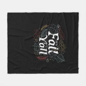 Es ist Herbst Y’all Autumn Design Retro Classic Fleecedecke (Vorderseite (Horizontal))