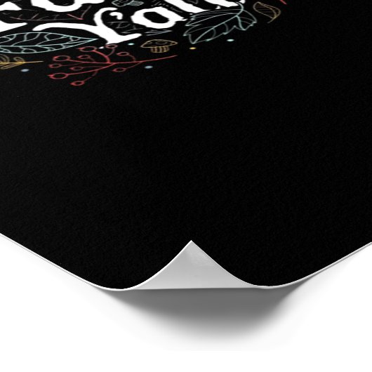 Es ist Herbst Y’all Autumn Design Retro Classic Poster (Ecke)