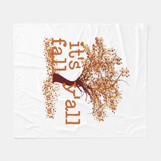 Es ist Herbst Y’all Basic Clean Fleecedecke (Vorderseite (Horizontal))