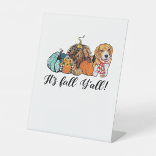 Es ist Herbst Y’all Beagle Niedlicher Hund Lover F Sockelschild