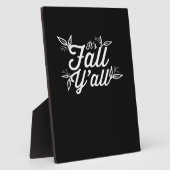 Es ist Herbst Y’all Buchstaben mit Blätter Fotoplatte (Seite)