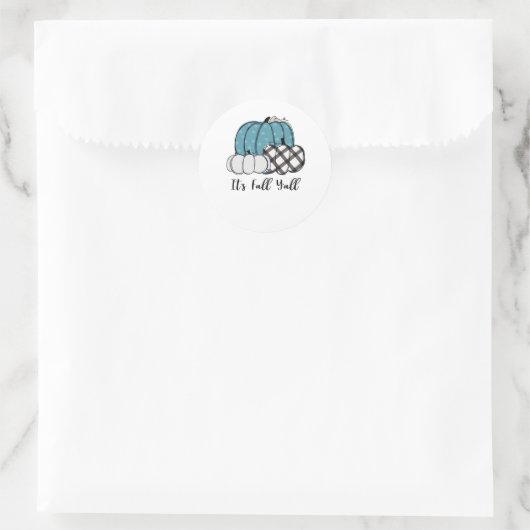 Es ist Herbst Y’all Cool einzigartig Runder Aufkleber (Tasche)