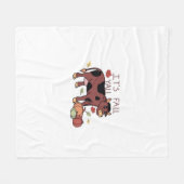 Es ist Herbst Y’all Cow Retro Style Fleecedecke (Vorderseite (Horizontal))