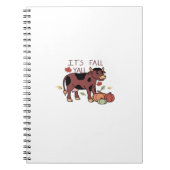 Es ist Herbst Y’all Cow Retro Style Notizblock (Vorderseite)