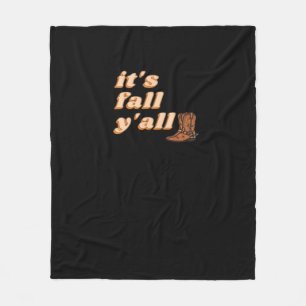 Es ist Herbst Y’all Cowboy Boots Herbst Fleecedecke