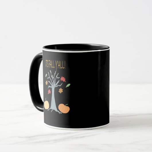 Es ist Herbst Y’all Essential Funny Trendy Tasse (Vorderseite Links)