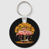 Es ist Herbst Y’all Flamingo Erntedank Halloween Schlüsselanhänger (Vorderseite)