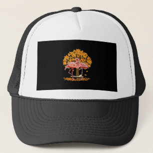 Es ist Herbst Y’all Flamingo Erntedank Halloween Truckerkappe