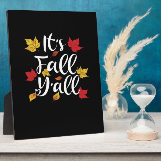 Es ist Herbst Y’all Funny Autumn Ästhetik Style Fotoplatte (Seite)