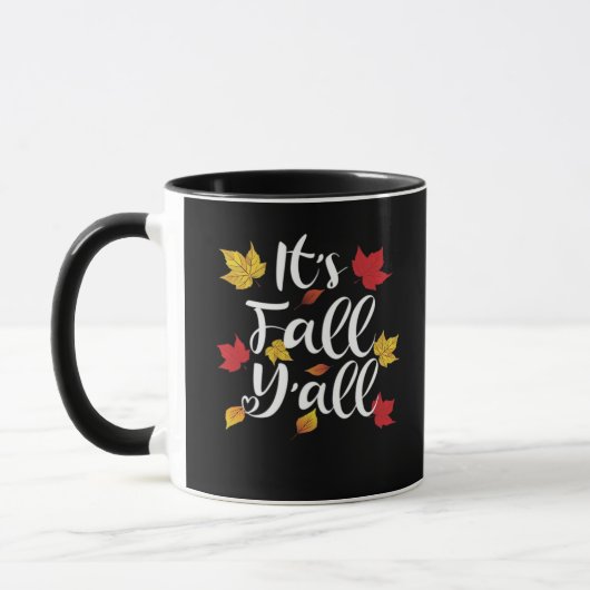 Es ist Herbst Y’all Funny Autumn Ästhetik Style Tasse (Links)