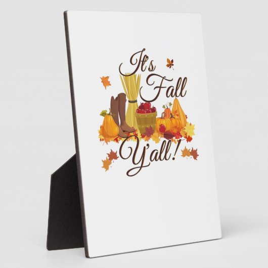 Es ist Herbst Y’all Funny & Cool Retro Fotoplatte (Seite)