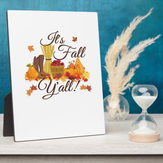 Es ist Herbst Y’all Funny & Cool Retro Fotoplatte (Seite)