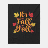 Es ist Herbst Y’all Funny Herbst Basic Classic Fleecedecke (Vorderseite)