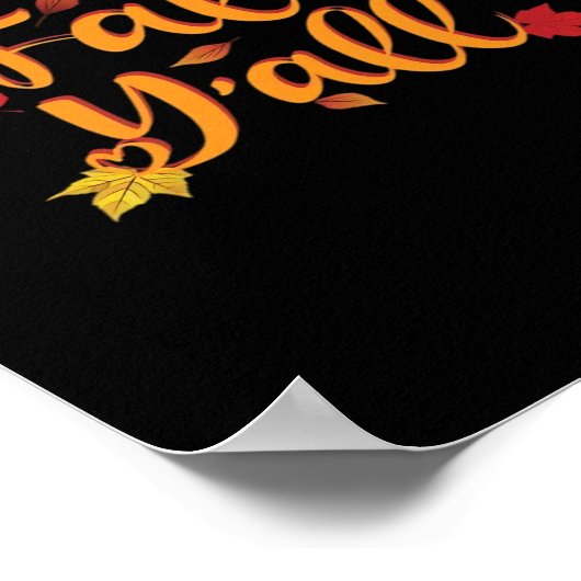 Es ist Herbst Y’all Funny Herbst Basic Classic Poster (Ecke)