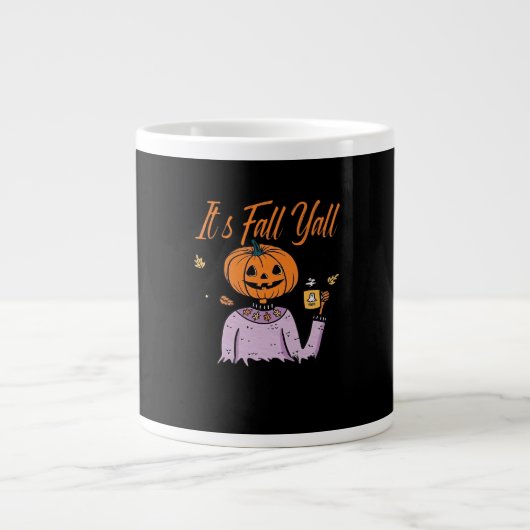 Es ist Herbst Y’all Funny Jumbo-Tasse (Vorderseite)