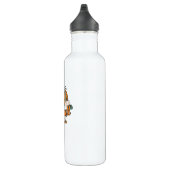 Es ist Herbst Y’all, Funny Pumpkins Leopard Muster Edelstahlflasche (Rechts)