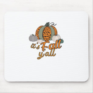 Es ist Herbst Y’all, Funny Pumpkins Leopard Muster Mousepad