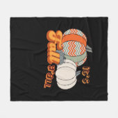 Es ist Herbst Y’all, Funny Pumpkins Zickzack Muste Fleecedecke (Vorderseite (Horizontal))