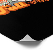 Es ist Herbst Y’all, Funny Pumpkins Zickzack Muste Poster (Ecke)