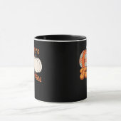 Es ist Herbst Y’all, Funny Pumpkins Zickzack Muste Tasse (Zentrum)