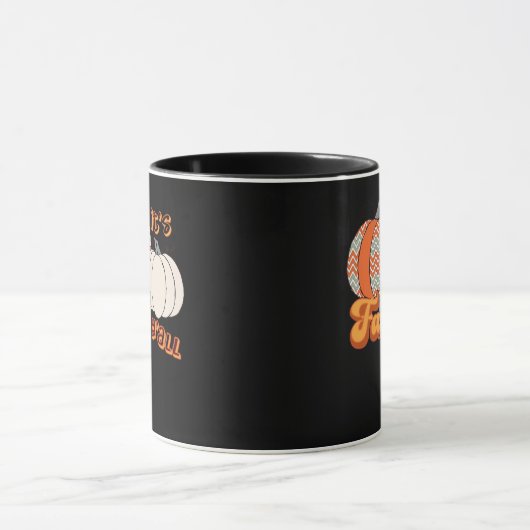 Es ist Herbst Y’all, Funny Pumpkins Zickzack Muste Tasse (Zentrum)