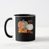 Es ist Herbst Y’all, Funny Pumpkins Zickzack Muste Tasse (Links)