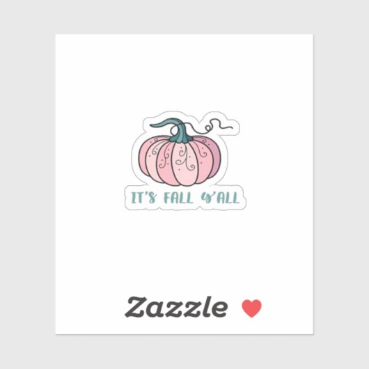 Es ist Herbst Y’all Funny Trendy Aufkleber (Blatt)