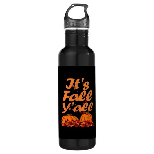 Es ist Herbst Y’all Funny Zitat Edelstahlflasche (Vorderseite)